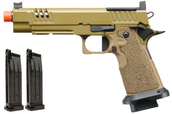 Zion Arms ZA11 MOD 1 Hi-Capa GBB Airsoft Pistol Mag Combo (Tan)