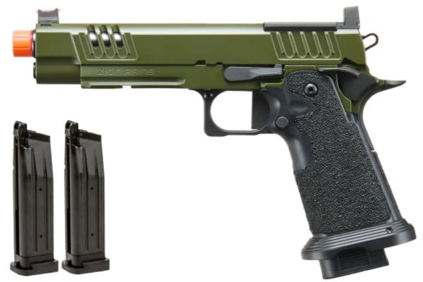 Zion Arms ZA11 MOD 1 Hi-Capa GBB Airsoft Pistol Mag Combo (OD Green)
