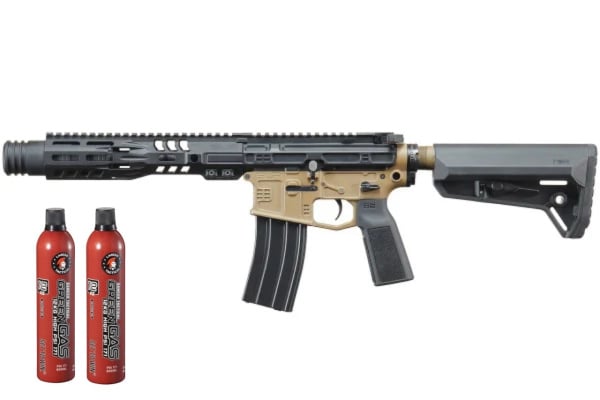 SLR Rifleworks B15 SD 9" MWS ADG GBBR Green Gas Combo (Two-Tone)