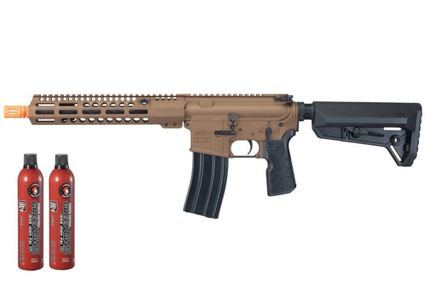 Mayo Gang MGC4 MK4 MWS GBBR Gas Blowback Airsoft Rifle Magazine Combo (Bronze)