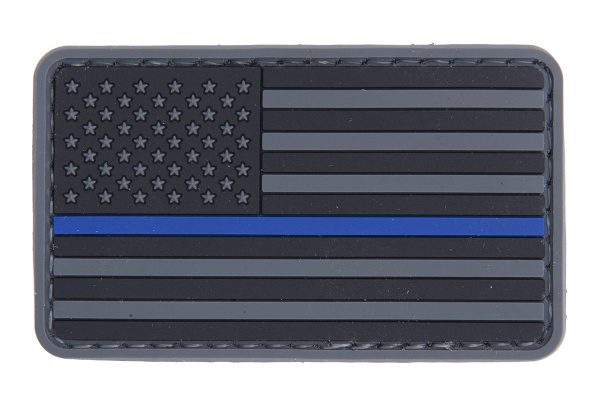Emerson US Flag PVC Patch Velcro ( Gray / Black / Blue )