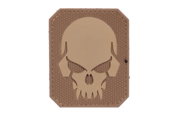 Emerson Pirate Skull PVC Patch ( Tan / Coyote Brown )