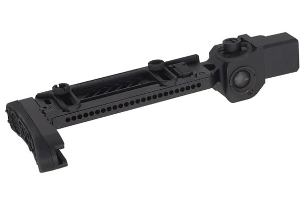 ACW Telescopic Buttstock w/ Cheek Riser For GHK AKM (V3) GBBR Airsoft Rifles (Black)