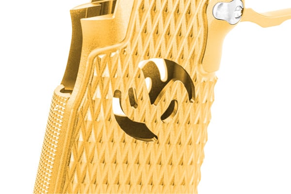 ACW CNC Aluminum Type 9 Hi-Capa Grip Kit (Gold)