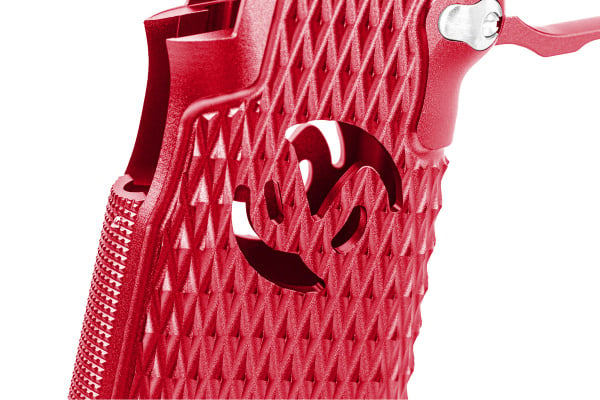 ACW CNC Aluminum Type 9 Hi-Capa Grip Kit (Red)