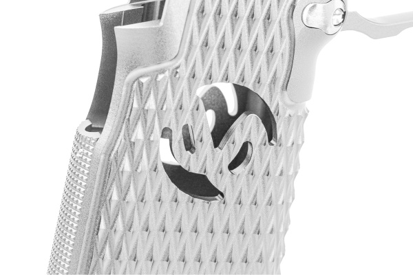ACW CNC Aluminum Type 9 Hi-Capa Grip Kit (Silver)