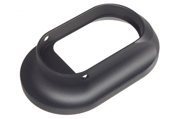 ACW Aluminum XL Magwelll For Airsoft CNC Aluminum Pistol Grips (Matte Black)