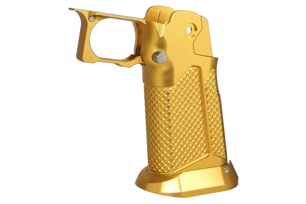 ACW CNC Aluminum Type 10 Grip for Tokyo Marui Hi-Capa GBB Airsoft Pistols (Gold)