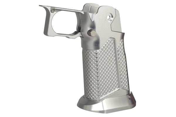 ACW CNC Aluminum Type 10 Grip for Tokyo Marui Hi-Capa Airsoft Pistols (Silver)