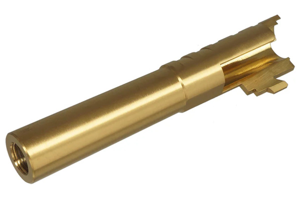 ACW Infinity SVP Stainless Steel 4.3 Outer Barrel For Hi-Capa GBB Airsoft Pistols (Gold)