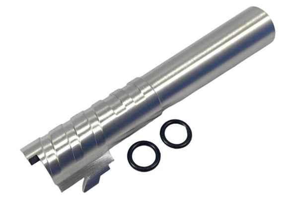 ACW Infinity SVP Stainless Steel 4.3 Outer Barrel For Hi-Capa GBB Airsoft Pistols (Silver)