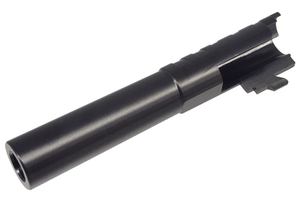 ACW Infinity SVP Stainless Steel 4.3 Threaded Outer Barrel For Hi-Capa GBB Airsoft Pistols (Black)