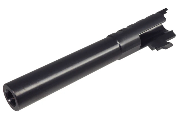 ACW Infinity SVP Stainless Steel 5.1 Outer Barrel For Hi-Capa GBB Airsoft Pistols (Black)