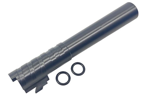 ACW Infinity SVP Stainless Steel 5.1 Outer Barrel For Hi-Capa GBB Airsoft Pistols (Black)