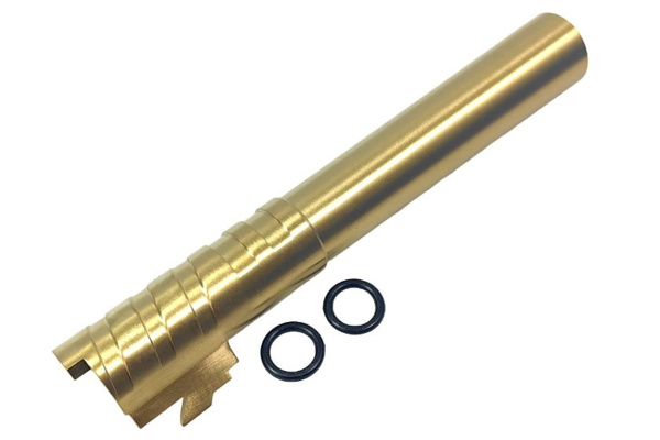ACW Infinity SVP Stainless Steel 5.1 Outer Barrel For Hi-Capa GBB Airsoft Pistols (Gold)