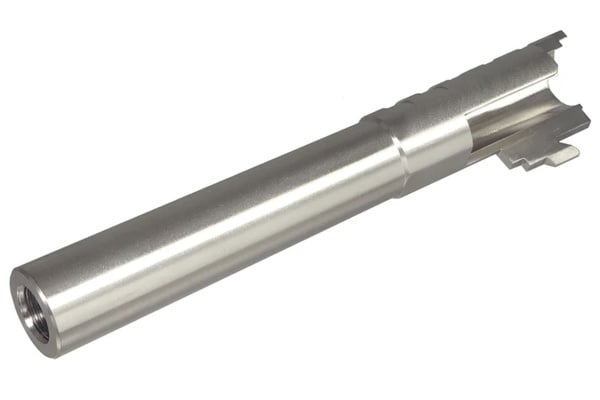 ACW Infinity SVP Stainless Steel 5.1 Outer Barrel For Hi-Capa GBB Airsoft Pistols (Silver)