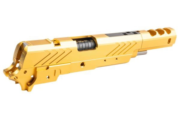 ACW INF Style IMM 7" Open Conversion Kit For TM Hi-Capa GBB Airsoft Pistols (Gold/Black)