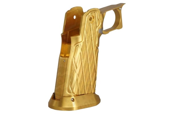 ACW CNC Aluminum Type 11 Infinity Honey Grip for Tokyo Marui Hi-Capa Airsoft Pistols (Gold)