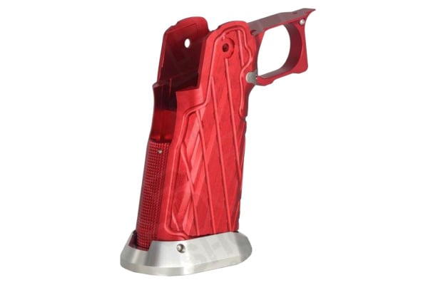 ACW CNC Aluminum Type 11 Infinity Honey Grip for Tokyo Marui Hi-Capa Airsoft Pistols (Red)