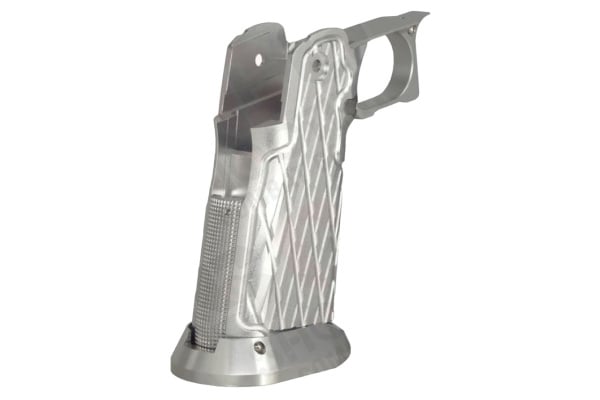 ACW CNC Aluminum Type 11 Infinity Honey Grip for Tokyo Marui Hi-Capa Airsoft Pistols (Silver)
