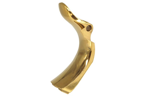 ACW Stainless Non-Functional Grip Safety For GBB Airsoft Pistol Grips (Gold)