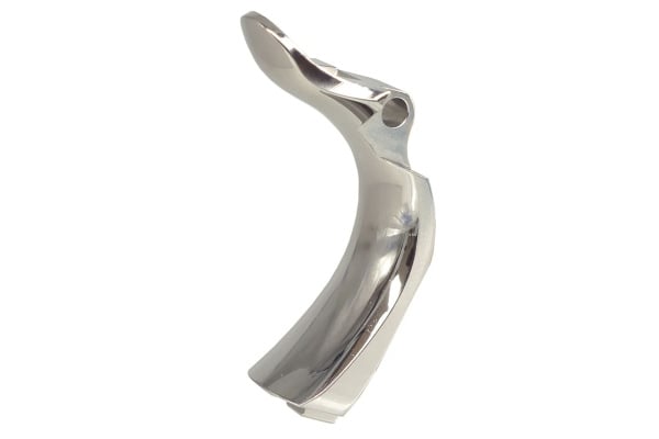 ACW Stainless Non-Functional Grip Safety For GBB Airsoft Pistol Grips (Silver)