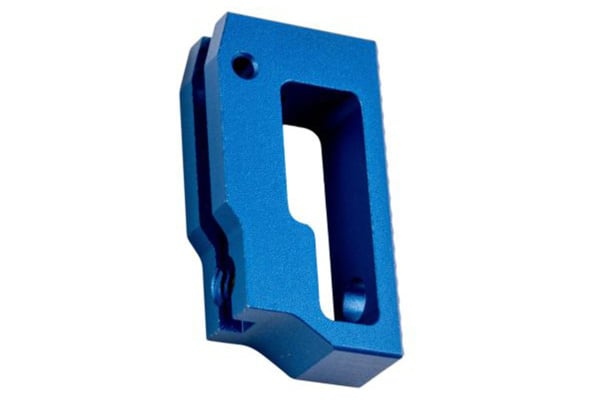 ACW Aluminum Short Flat Adjustable Trigger For TM Hi-Capa (Blue)