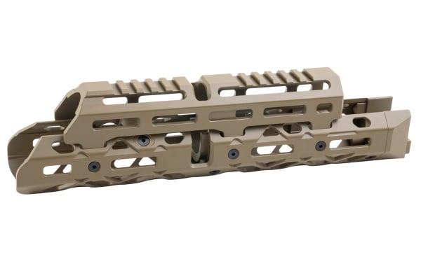 ACW M-LOK Medium Handguard for Tokyo Marui AKM GBBR Airsoft Rifles (Tan)