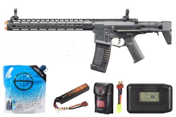 Ares Amoeba Gen5 AM-016 M4 AEG Airsoft Rifle Battery & Charger Combo