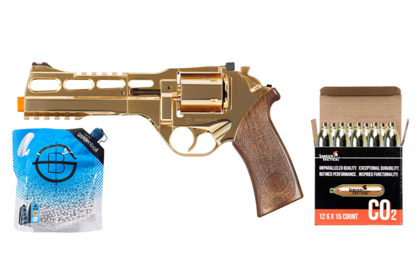 Chiappa Rhino 60DS CO2 Revolver CO2 Combo (Gold)