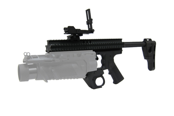 Lancer Tactical EGLM Launcher Chassis RAS Platform ( Black )