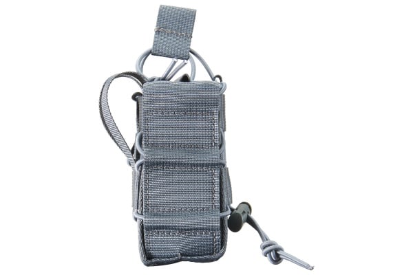 Lancer Tactical Bungee Double Mag Pouch (Grey)