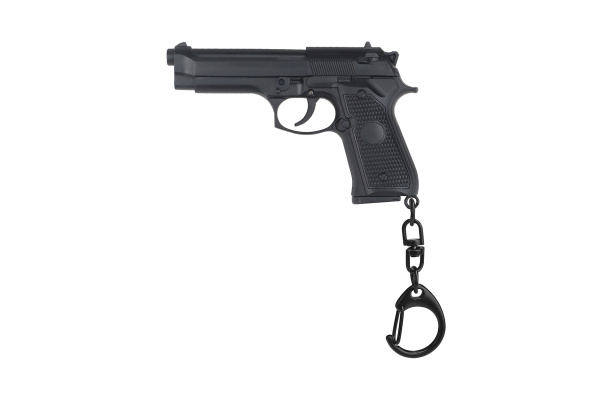 Tac 9 Tactical Detachable Mini M9 Pistol Keychain (Black)