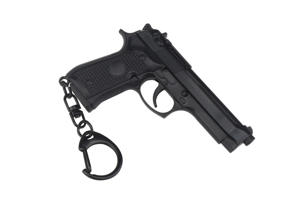 Tac 9 Tactical Detachable Mini M9 Pistol Keychain (Black)