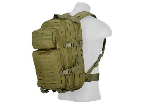 Lancer Tactical Backpack w/ Laser Cut Webbing ( OD Green )