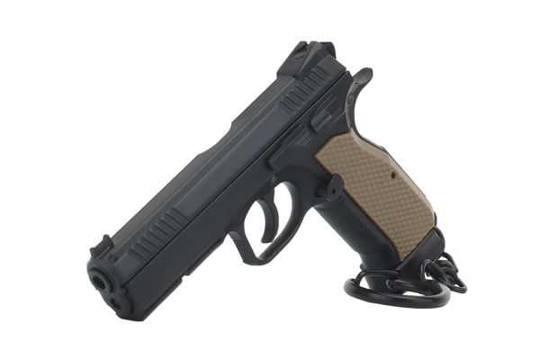 Tac 9 Tactical Detachable Mini CZ Pistol Keychain (Black)