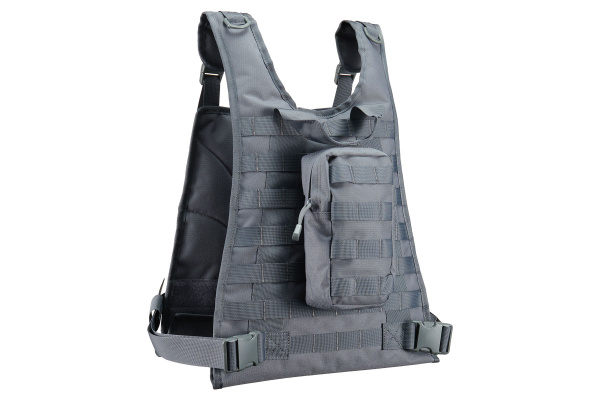 Lancer Tactical MOLLE Tactical Vest (Grey)