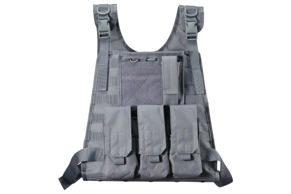 Lancer Tactical MOLLE Tactical Vest (Grey)