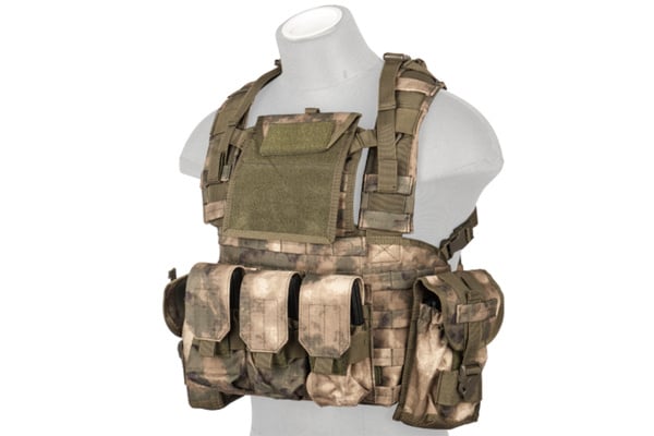 Lancer Tactical Airsoft M4 MOLLE Modular Chest Rig ( AT-FG )