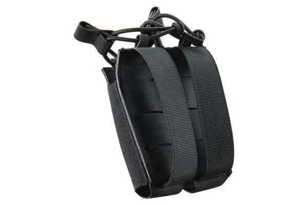 Lancer Tactical Laser Cut Open Top Double Pistol Magazine Pouch (Black)