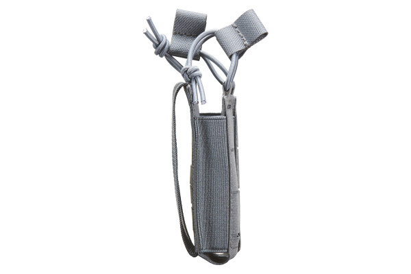 Lancer Tactical Laser Cut Open Top Double Pistol Magazine Pouch (Grey)