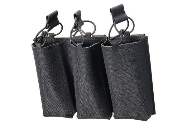 Lancer Tactical Laser Cut Triple AR/AK Magazine Pouch (Black)