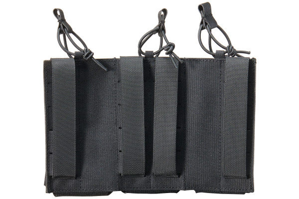 Lancer Tactical Laser Cut Triple AR/AK Magazine Pouch (Black)