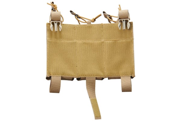 Lancer Tactical Buckle Up Laser Cut Triple AR/AK Magazine Pouch (Tan)