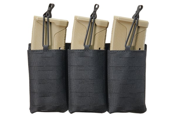 Lancer Tactical Laser Cut Triple AR 30 Round Magazine Pouch (Black)