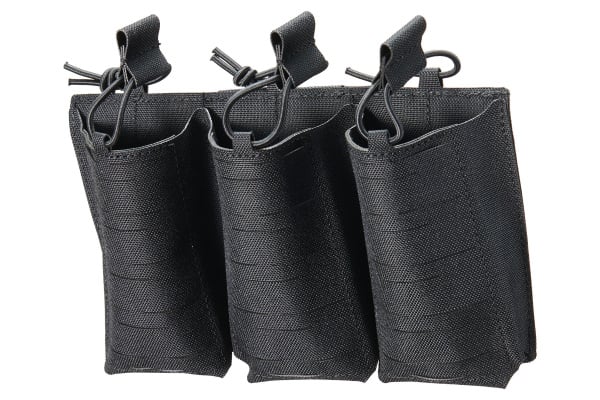 Lancer Tactical Laser Cut Triple AR 30 Round Magazine Pouch (Black)