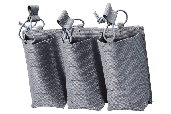Lancer Tactical Laser Cut Triple AR 30 Round Magazine Pouch (Gray)