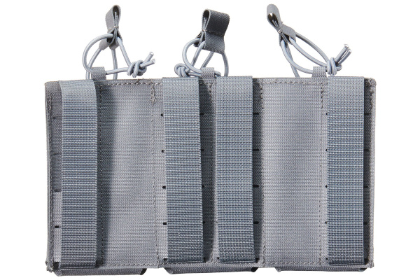 Lancer Tactical Laser Cut Triple AR 30 Round Magazine Pouch (Gray)