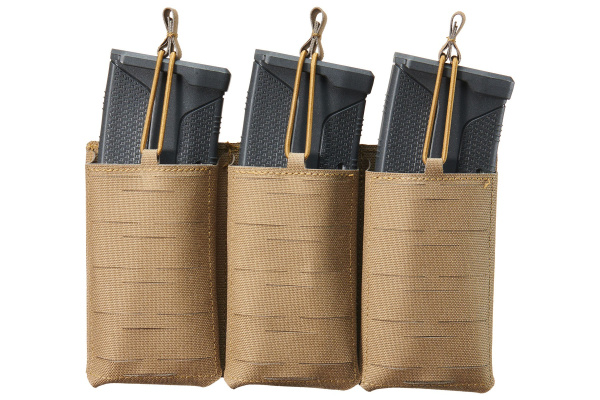 Lancer Tactical Laser Cut Triple AR 30 Round Magazine Pouch (Tan)