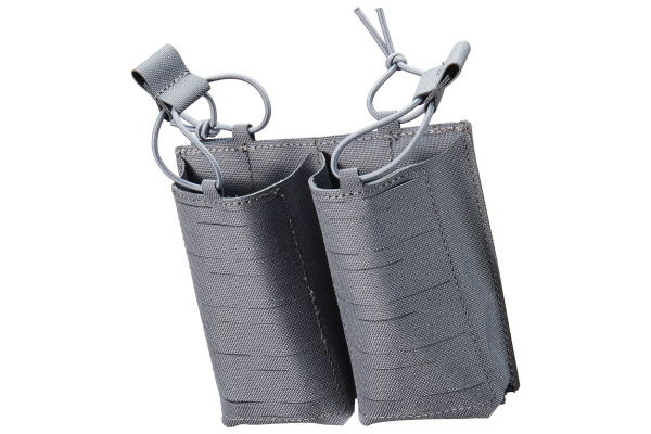 Lancer Tactical Laser Cut Double AR 30 Round Magazine Pouch (Gray)